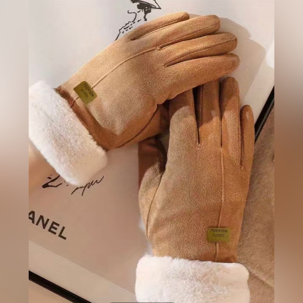 Plush Inner Thermal Winter Gloves, Touch Screen